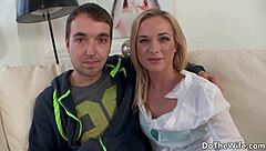 Blonde Wife Takes Big Cock From Stranger In Group Fucking While Cuckold Husband Watches Pussy Action