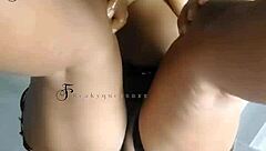 he rams my hairy asshole and pussy simultaneously in the bathroom with intense doggystyle action.