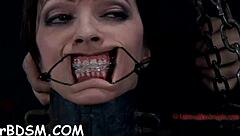 Gagged And Bound Babe Craves Intense Choking And Rough Pussy Fucking In Wild Bondage