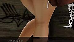 damn, this big booty bitch is twerking hard at my party - join in!