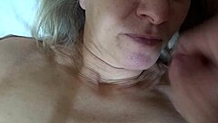 Giggling Wife Sucks Cock While Husband Teases Her Clit in Naughty Homemade Session