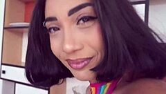 Provocative busty Brazilian with big ass takes on gangbang with monster cocks in anal double penetration and sloppy blowjobs while twerking