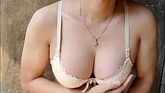 Amateur Shemale Masturbates With Dildo And Cock In Open Bathroom Nervously!