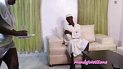 I went to visit my muslim friend but he was not around so I took the opportunity to fuck his naive wife with huge tits and juicy pussy in full movie with dirty spanking and licking
