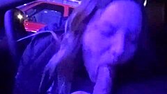 Teasing at Night Club Leads to Flashing Blowjob and Outdoor Cum Swallow