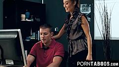 Small tits teacher Christy Love pounded by hung student