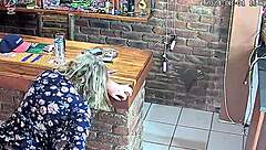 Caught wife cheating with pool guy on hidden cam in homemade voyeur video