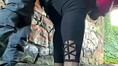 Raw Horny Black Cock Pounds Big Ass Outdoor