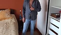 real hidden camera captures beautiful woman getting excited and touching herself in private moment