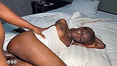 I Ride This Nasty School Girl with My Big Black Cock in Doggystyle and Missionary