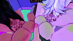 One of the best threesomes ever with huge tits monster cock anal assfucking in curvy big ass action?