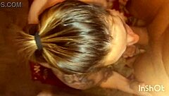 blonde goddess deepthroat and deep anal action