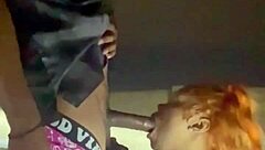 beale street parking garage creampie with black big ass amateur getting doggystyle pussy cum