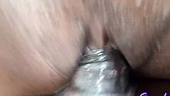 Oh yes feel this tight juicy pussy getting fucked hard she moans during creampie