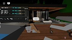 Hey, fodendo uma vadia fofa milionária na mansão dela - brookhaven!