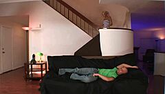 Seductive Madison Ivy passionately fucks neighbor with deepthroat blowjob and cumshot