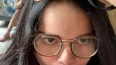 i feel so aroused deepthroating wellington prado's big cock in jean shorts behind mirror