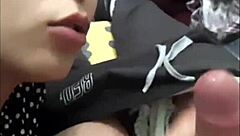 Bold Handjob from Horny Petite Latina Secretary Ends with Lots of Milk in Hand