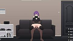 Passive girl with big natural tits takes cock in all holes