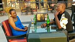 Intense Ebony Sex Goddess Meets Naija Pornstar for Exclusive Bar Fun Maximum Thrills