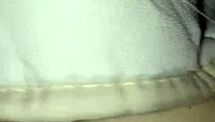 Pregnant at sixth month flashing belly and hair