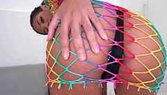 Whoa, check out Brazilian cutie Karina Rose taking monster cocks in her first double anal with gapes! 😈