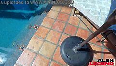 big tits babe shay sights licking thick pickle outdoors