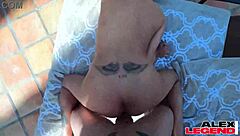 big tits babe shay sights licking thick pickle outdoors