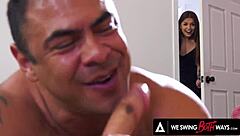 vanessa vega embarks on a thrilling bi adventure with two men diving into intense double penetration in a passionate threesome