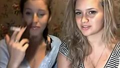 Hey, Watch These Girls On Cam Lighting Up Cigarettes With Excitement!