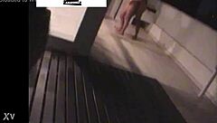hey, they sneak out of the party discreetly but get caught fucking on the penthouse balcony in this amateur brazilian hidden cam spy vid 😏