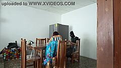 Oh wow, look at this sexy young Latina maid spreading her pretty pussy wide open for fun