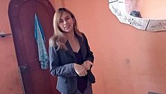 this horny peruvian teen tempts with her wet pussy in a steamy homemade deal, promising intense fucking and oral to seal the sale