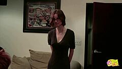 Butch lesbian boss dominates her secretary with intense pussy licking and fingering!