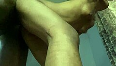 petite black in fishnets hints at deep pussy fucking with natural tits