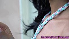 Teen Oozes Old Man's Cum