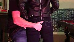 cherry submits as her tight jeans get a firm spanking in the submissive encounter