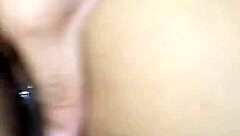 pinay stepmom climaxes twice from intense doggystyle pounding by eager young guy.