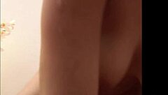 voyeur invites anastasia to undress slowly revealing big natural tits for european groping session