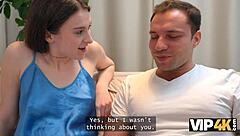 Two Russian Hotties Play Truth Or Dare And Share Cock In Ffm Threesome