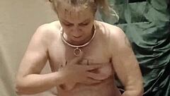 Hey, check out this homemade session with a French housewife in bondage using handcuffs and vibrator for orgasm