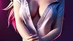 Ahri's wild seductive dance explodes in uncensored 3D hentai cosplay to Marian Hill's One Time from League of Legends!