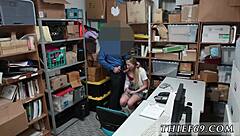 Petite teen blonde gets caught by police in hardcore uniform encounter