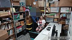 Petite teen blonde gets caught by police in hardcore uniform encounter