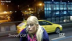 Czech college blonde unleashes intense blowjob and ball licking pov