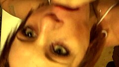 Hottie Sasha eagerly sucks cock for massive facial cumshot on big tits