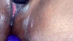 oh yeah, this ebony amateur plays with her pussy solo until orgasm...