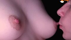 Close up tits licking sucking touching!