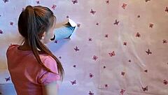 Ever Wondered About a Steamy Blowjob Through the Walls in Our Homemade Gloryhole Setup?