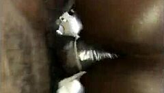 SUPER DEEP ANAL pounding for amateur brunette in homemade doggy style action